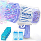 Bubble Gun Blaster – LED Light Bubble Machine Toy for Kids Ages 3–12.