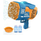 Bubble Gun Blaster – LED Light Bubble Machine Toy for Kids Ages 3–12.