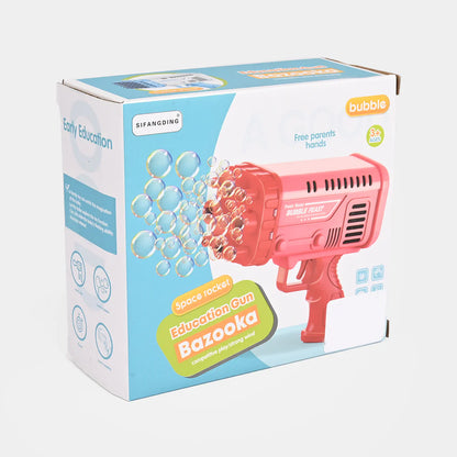 Bubble Gun Blaster – LED Light Bubble Machine Toy for Kids Ages 3–12.